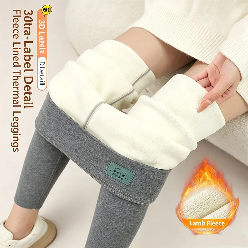 Women High Waist Lamb Fleece Lined Leggings Tummy Control Thick Warm Thermal Pants Woman Soft Stretchy Winter Base Layer Pants — купить у AliExpress WW