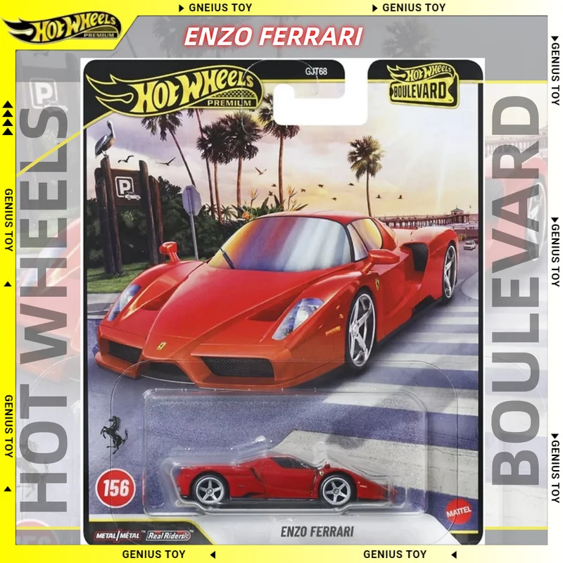 Hot Wheels Premium 2026 Boulevard 156 - Enzo Ferrari - Nuevo Modelo de Auto Coleccionable de Metal Fundido a Presión a Escala 1:64, Regalo para Fanáticos de Autos