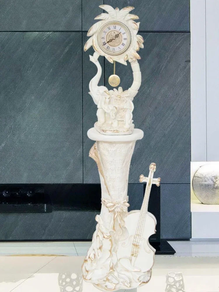 Living Room the Grandfather Clock Standing Grandfather Clock Clock Fashion Antique Clock Art Desk Clock Vertical Watch