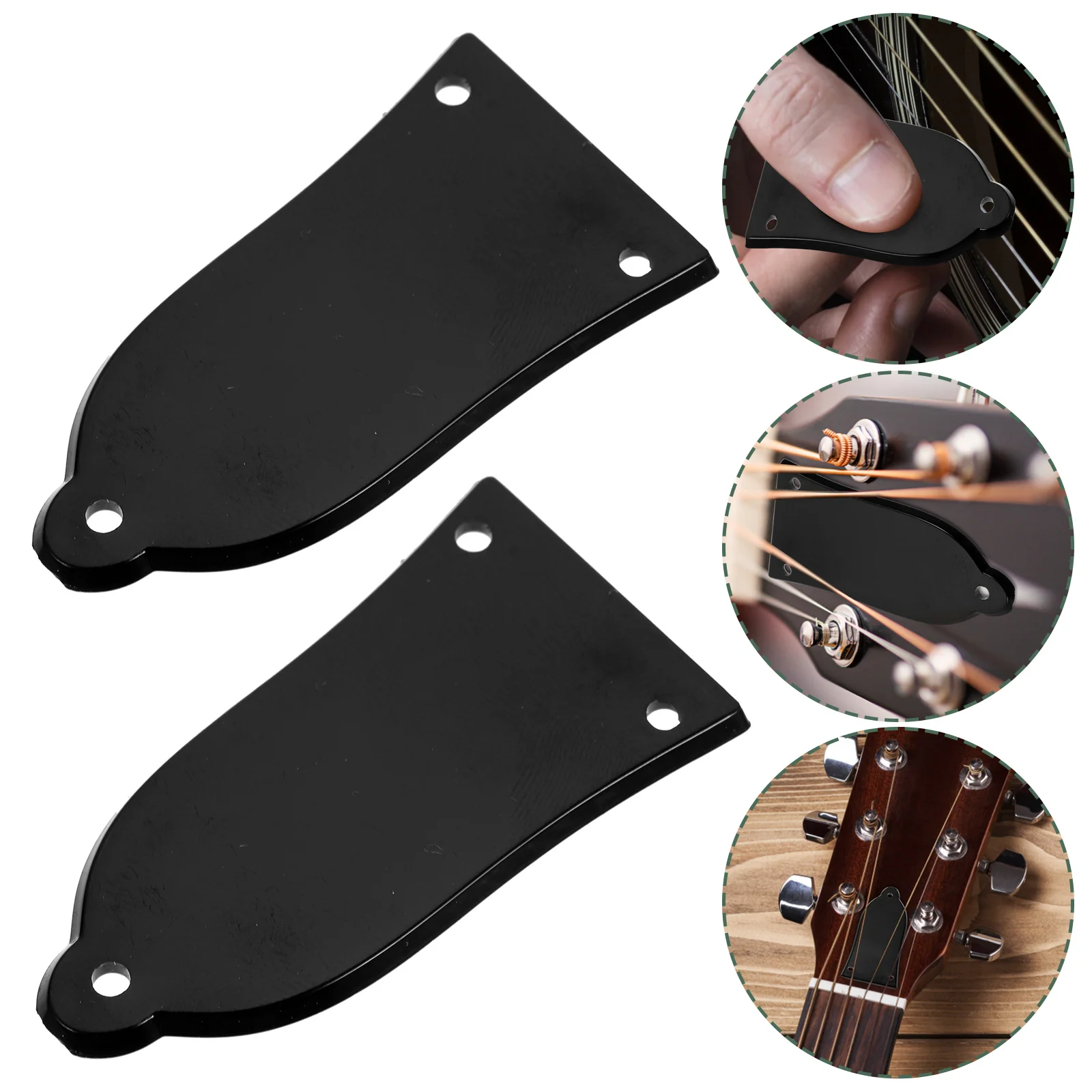 Guitar Tuner Tuning Lever Cover Electric Guitars Accessories Truss Rod Black Outlet Acoustic