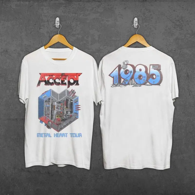 

Винтажная рубашка Accept Metal Heart Tour 1985 года