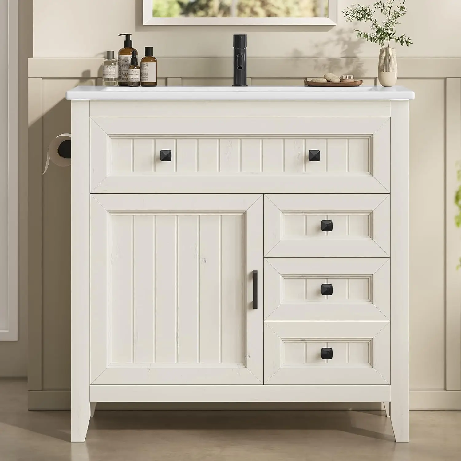 Vanity with Side Shelf 1