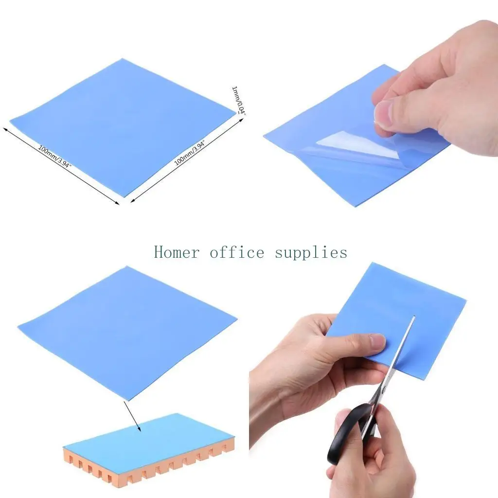 

K43B 1Sheet 100mmx100mmx1mm Термическая накладная GPU CPU Охлаждение