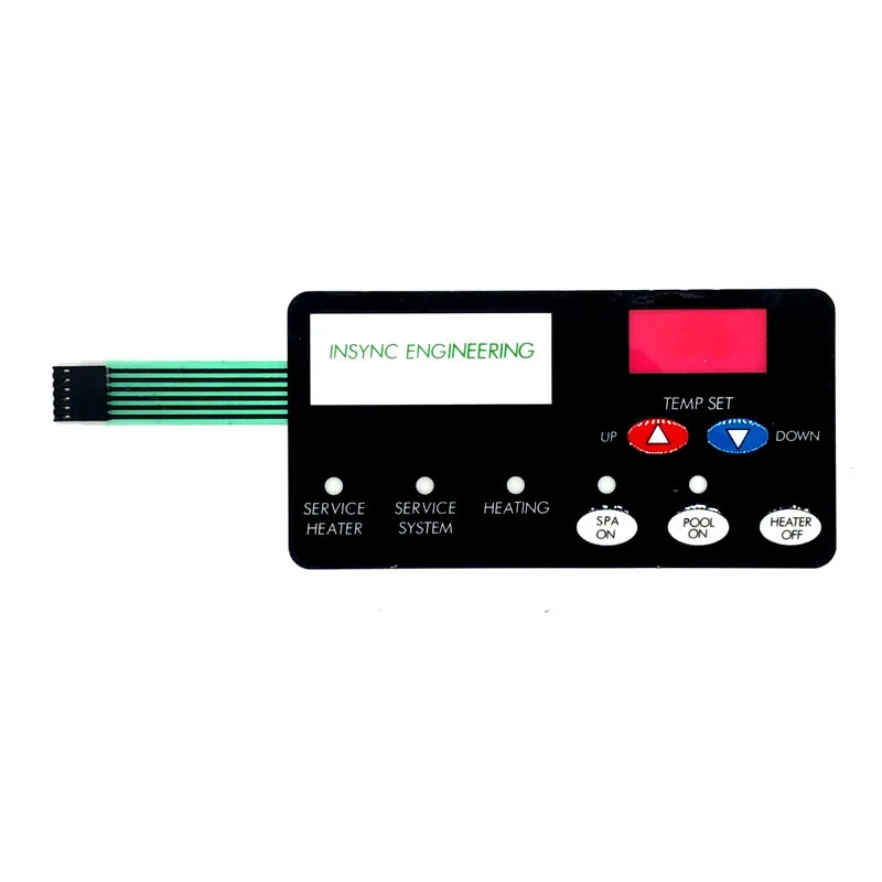 Processing custom PVC button film switch PC film panel touch button surface film switch