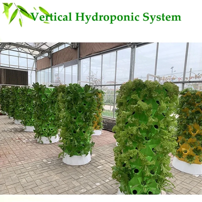 New Home Balcony Vegetable Planters Agricultural Greenhouse Indoor Pineapple Hydroponic Tower Garden Vertical Hydroponic System