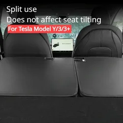 Rear Seat Protection Pads For Tesla Model Y/3/3+ 2017-2024 Rear Trunk Seats Back Mats Leather Pet Mats For Model 3 Highland 2024