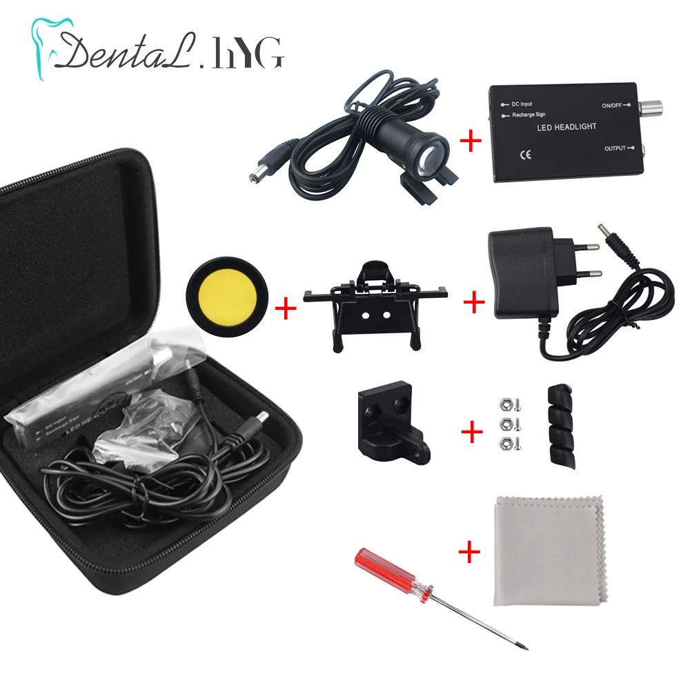 5W LED Dental Loupe Headlight Dentist Head Spotlight Surgical Lab Use Headlamp Surgery Equipment Tools