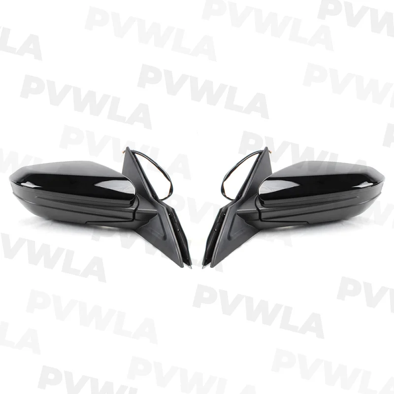 For Honda American Version Civic 2016 2017 2018 2019 2020 2021 Left +Right Side 5 Pins Black Painted Rear Mirror Assembly