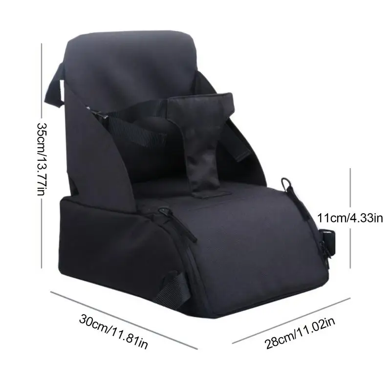 Portable Baby Travel Booster Seat Lightweight High Chair Booster Seat With Adjustable Securing Straps Toddler Seats Cushion