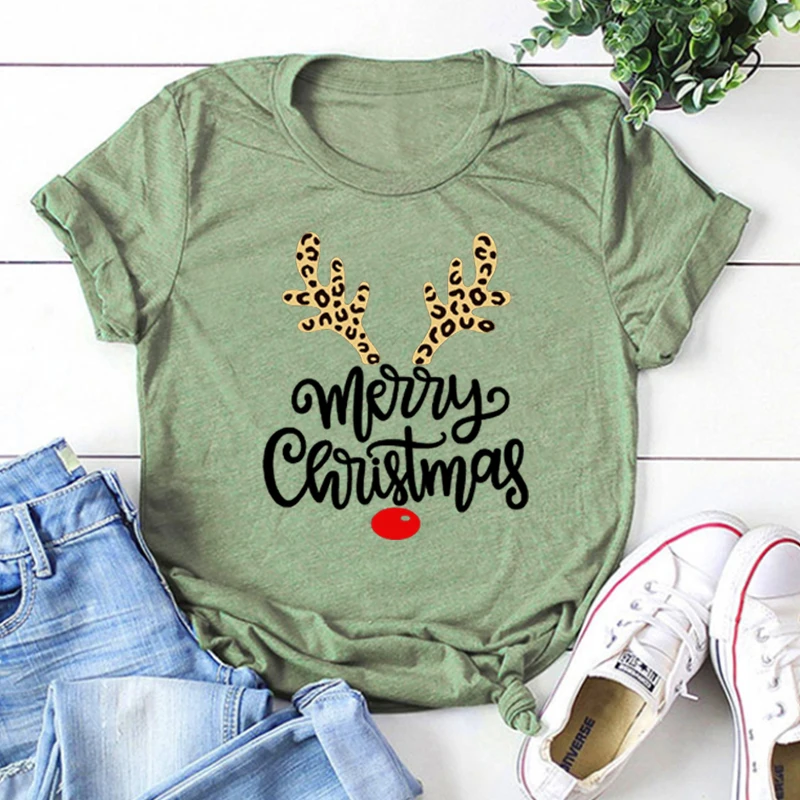 Merry Christmas Reindeer Shirt Reindeer Tshirt Christmas Family Shirts Christmas Gift Merry Christmas Vintage Clothes  L