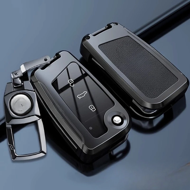 

For Volkswagen VW Polo Golf 7 MK7 Tiguan Passat for Skoda Octavia Kodiaq Karoq for Seat Ateca Leon Car Key Case Cover Shell Bag