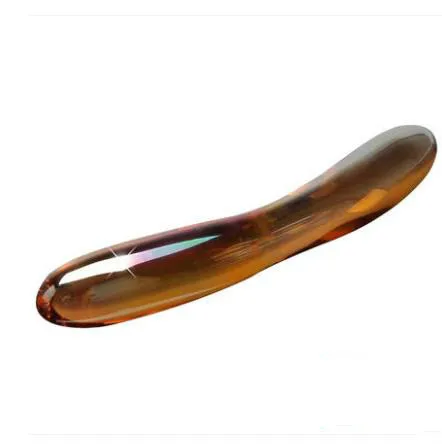 7 inch tiger eye stone massage wand hand made crystal massage instrument comfortable point stick bar and foot point massage stic