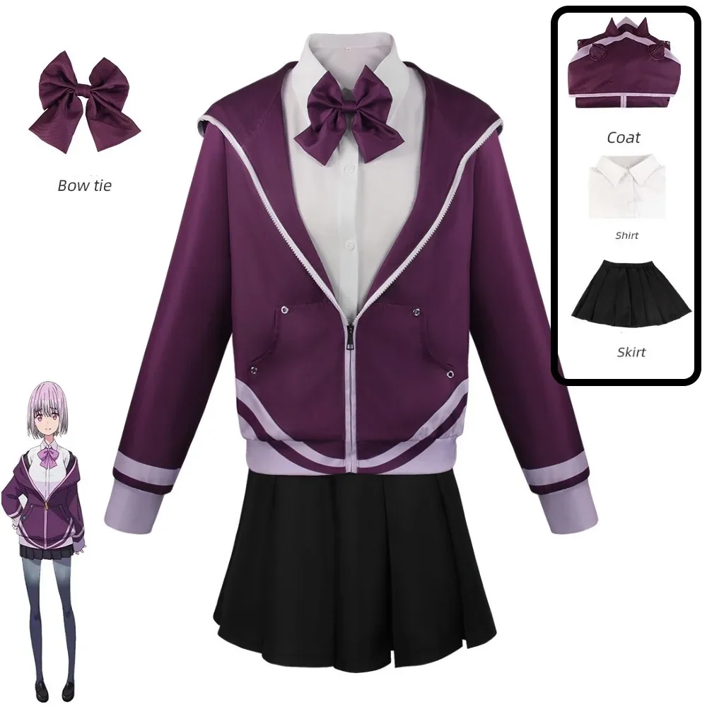 

SSSS.GRIDMAN Shinjo Akane Cosplay Costume School Hoodie Sweater Suit Set Uniform Carnival Halloween Suit