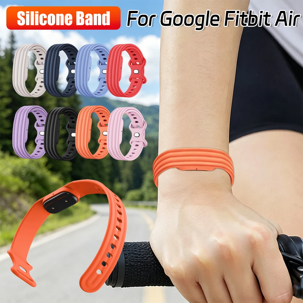 Bracelet de remplacement réglable en Silicone pour Google Fitbit Air, accessoires de suivi de la forme physique
