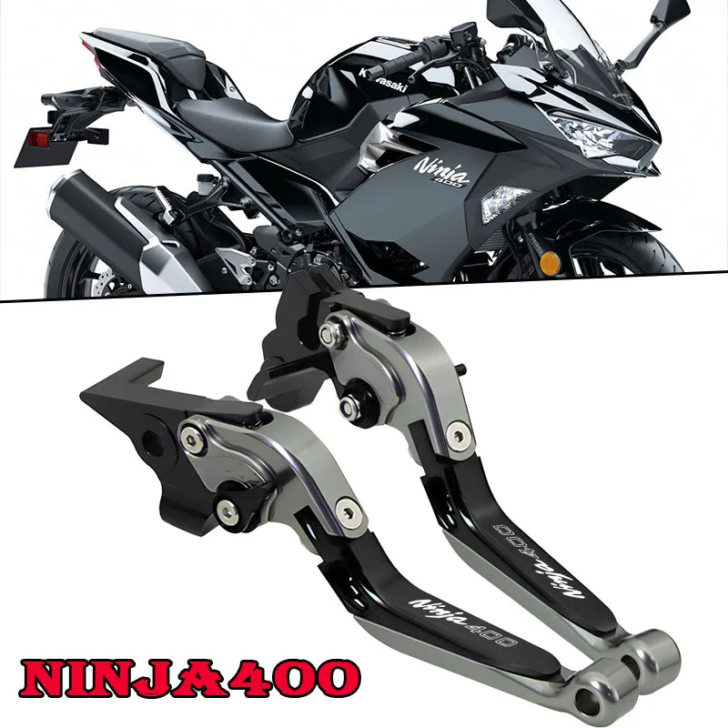 

BDJ Ninja400 Brake Clutch Lever Set Brake Clutch Lever Motorcycle Adjustable Folding Lever For NINJA 400 2018-2020