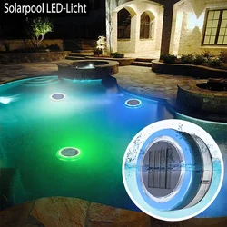 Luce solare galleggiante per piscina aggiornamento lampada impermeabile per piscina luci Decorative per esterni illuminazione per cortile subacqueo a LED blu