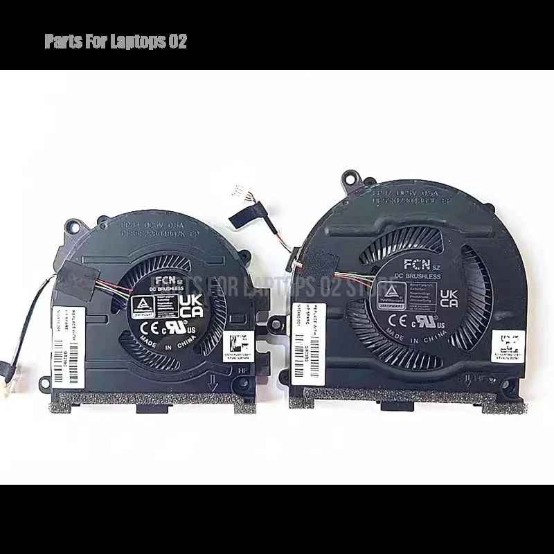 Pp Replacement CPU GPU Cooling Fan for HP Pavilion Plus 14-EH 14T-EH000 14-EH1299NR 14-EH0025TU TPN-W154 N10440-001 N10439-001