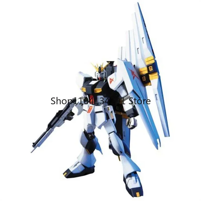 Bandai Original HG 1/144 RX-93 New Nu Gundam ฟิกเกอร์อนิเมะแบบประกอบเอง ของเล่นสะสม ของตกแต่ง ของขวัญสำหรับเด็กผู้ชาย