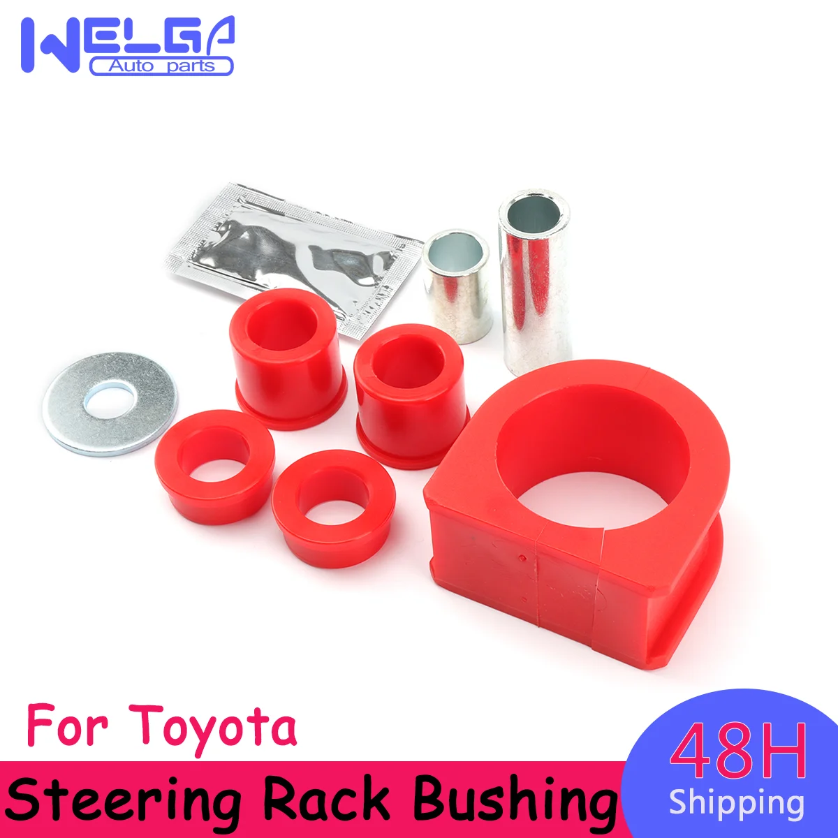 1 Juego para Toyota Tacoma (6 enchufes) 2WD 4WD 2001-2004 para 95-97 Tacoma DLX Pickup 8.10103R Kit de bujes de montaje en bastidor y piñón