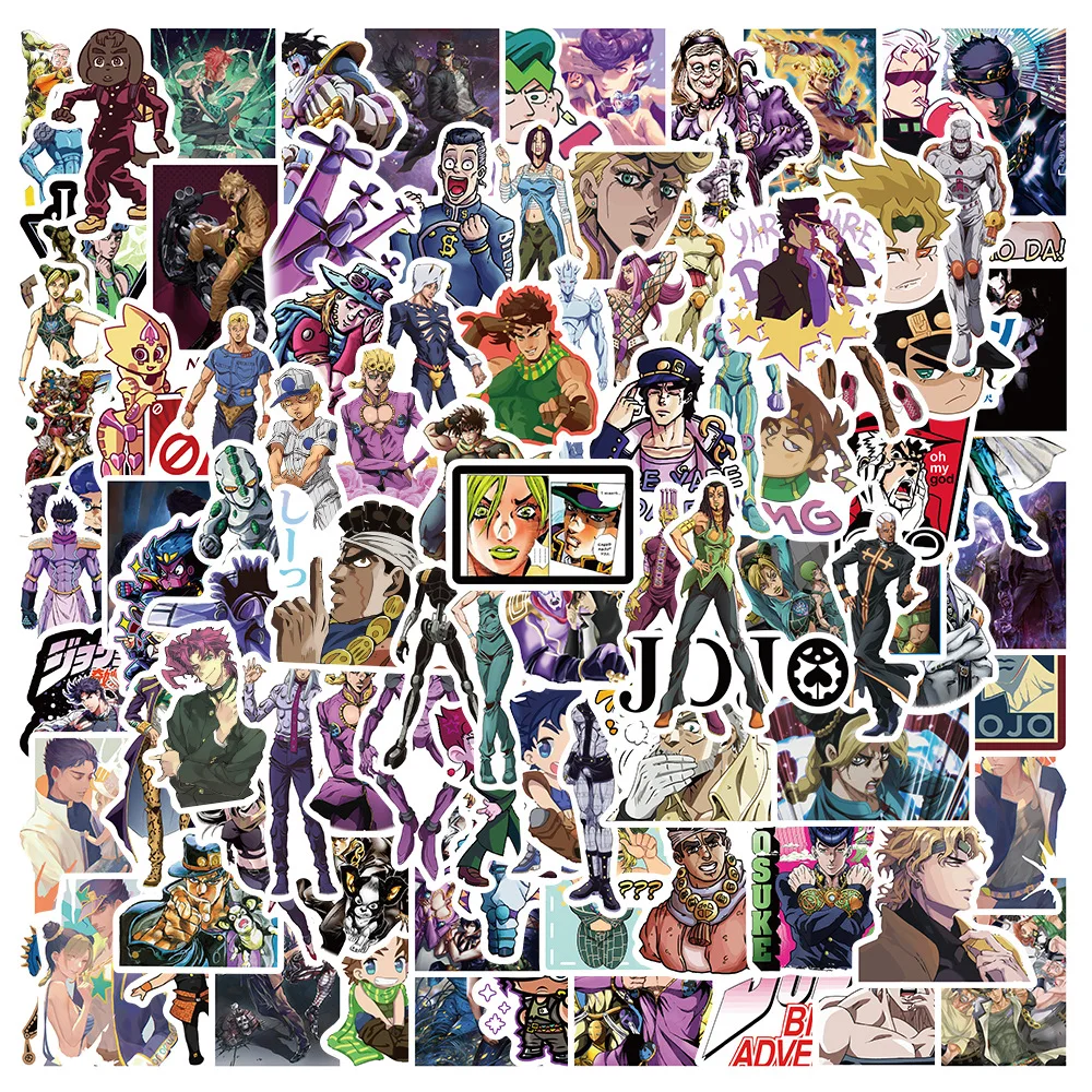 

10/30/50PCS Anime New Jojo Bizarre Adventure Decal Sticker PersonaliToy Graffiti DIY Suitcase Laptop Ipad Cute Sticker Wholesale