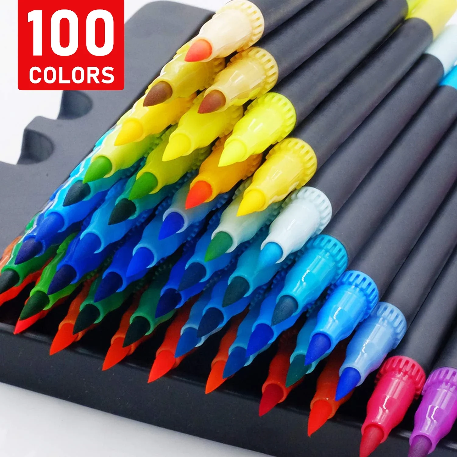 

Dual Brush Pens Art Markers, 24/100/120/168 PCS Colors Fine Point Markers Calligraphy Pens Bullet Journals Markers