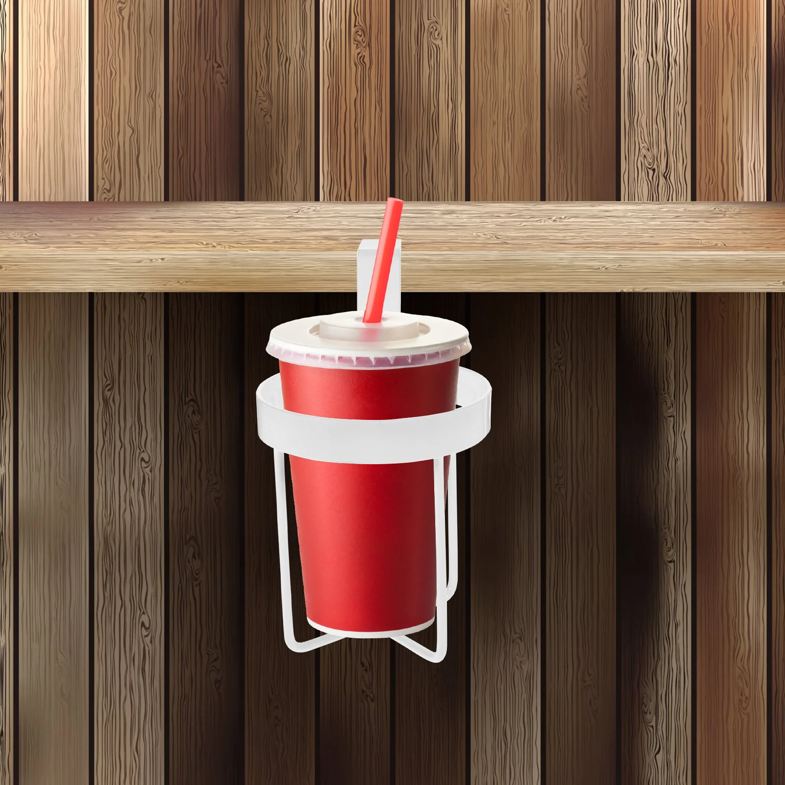 

Water Adjustable Table Cup Holder No Drill Installation For Desk Gaming Table Edge Bottle Holder Clip Desktop Side Cup