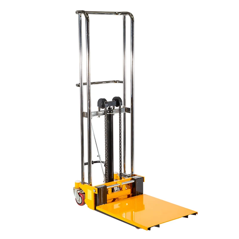 wankailun 400 kg lift tables manual stacker hydraulic trolley