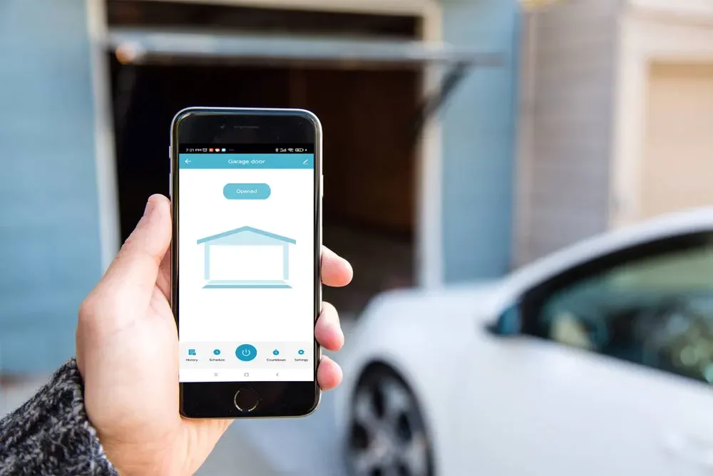 Slimme WiFi-garagedeuropener met afstandsbediening voor mobiele telefoons Ondersteuning Alexa Google Home Geen gateway vereist Tuya Smart Life APP