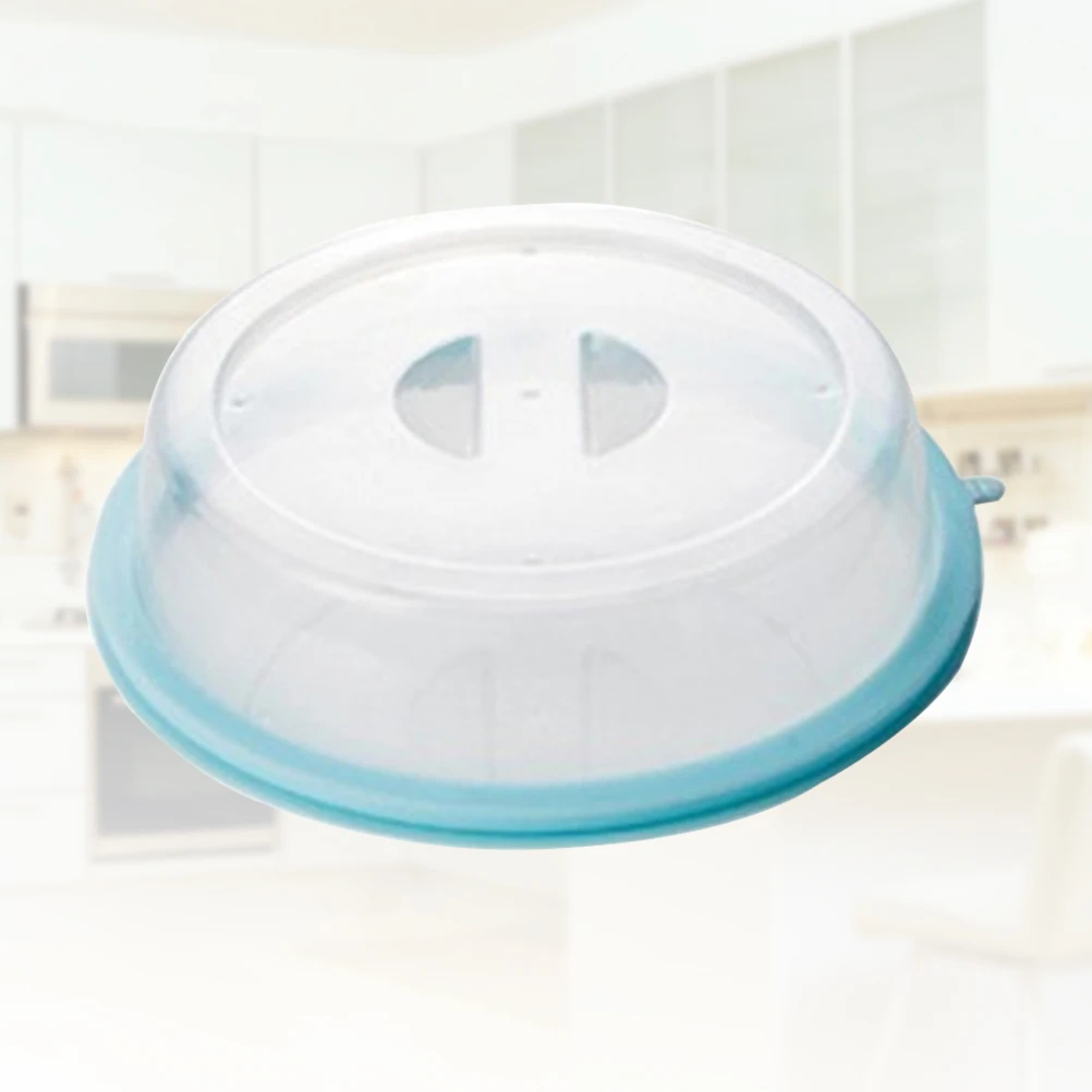 

Microwave Oil Proof Cover 19.5X4.5Cm Blue Reusable Heat Seal Cap Splatter Prevention Non-Toxic Pp Silicone Anti-Splatter