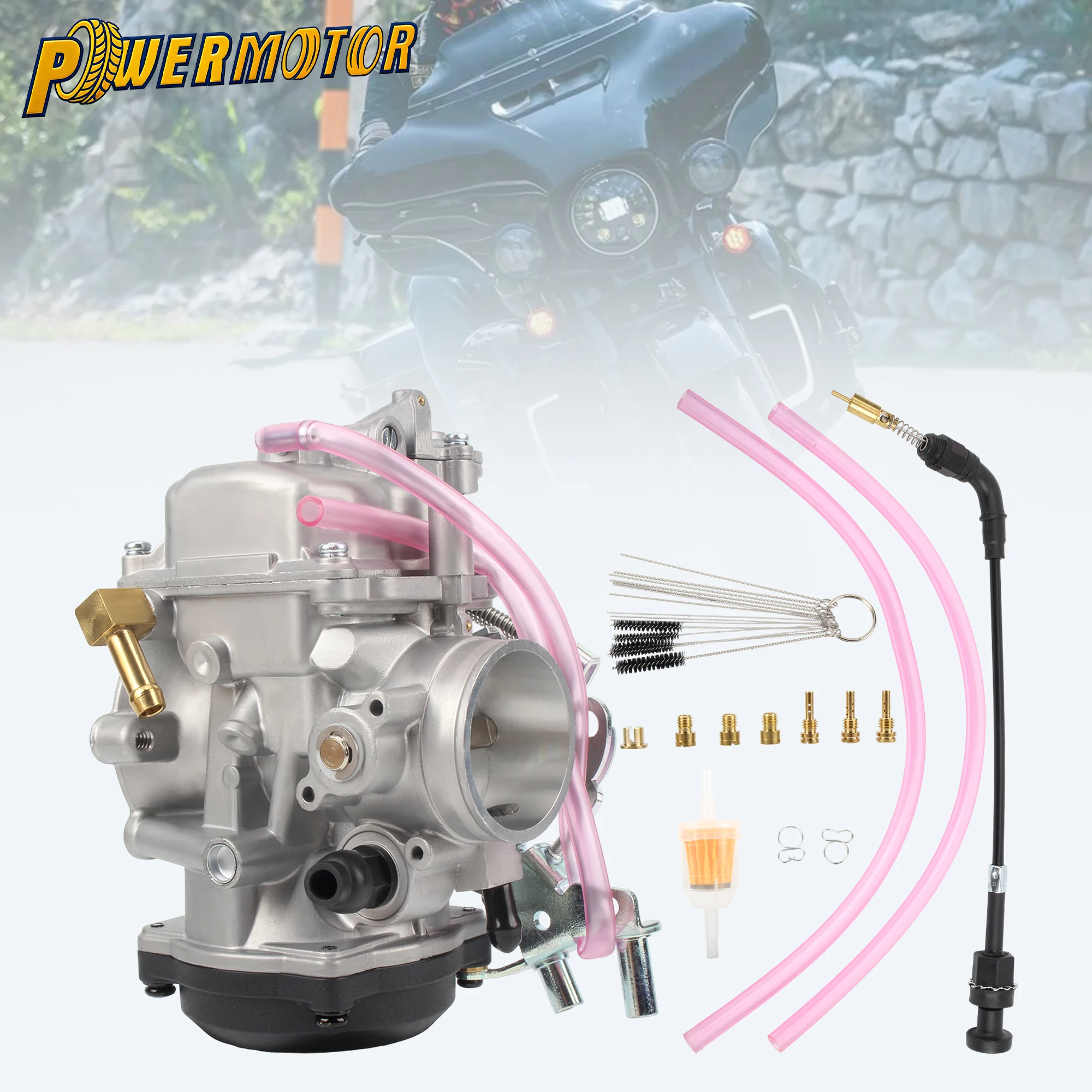 

CV40 40mm Motorcycle Carburetor Set For Harley Davidson Sportster 883 XL883 1988-2007 XLH1200 Road King Dirt Bike Accessories