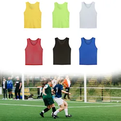 1pc Football Vest Jerseys Sports Training BIBS Mesh Vests Loose Basketball Cricket Sports Vest Breathable Team Training