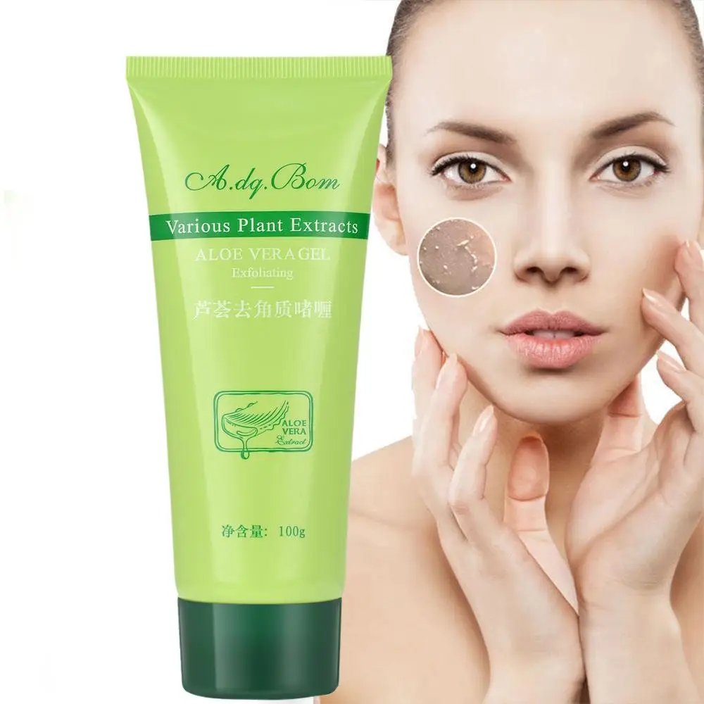 Aloe Peeling Gel Peeling Creme Schrumpfen Poren Körper peeling Aufhellen Körper Peeling für Frauen Haut aufhellung u5f5