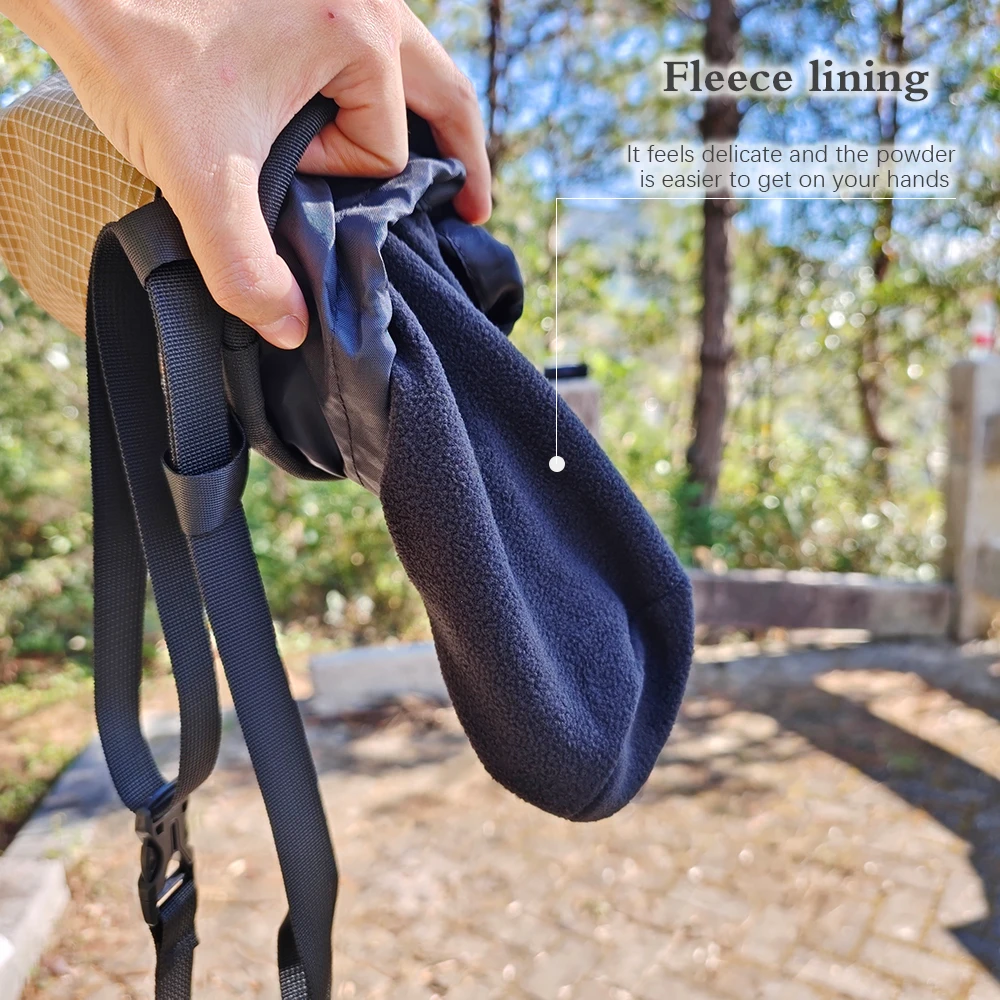 2026 Klettern Kreide Tasche Outdoor Bouldern Trocken Magnesium Pulver Taille Tasche Klettern Ausrüstung Lagerung Tasche UHMWPE Stoff – Detail 6