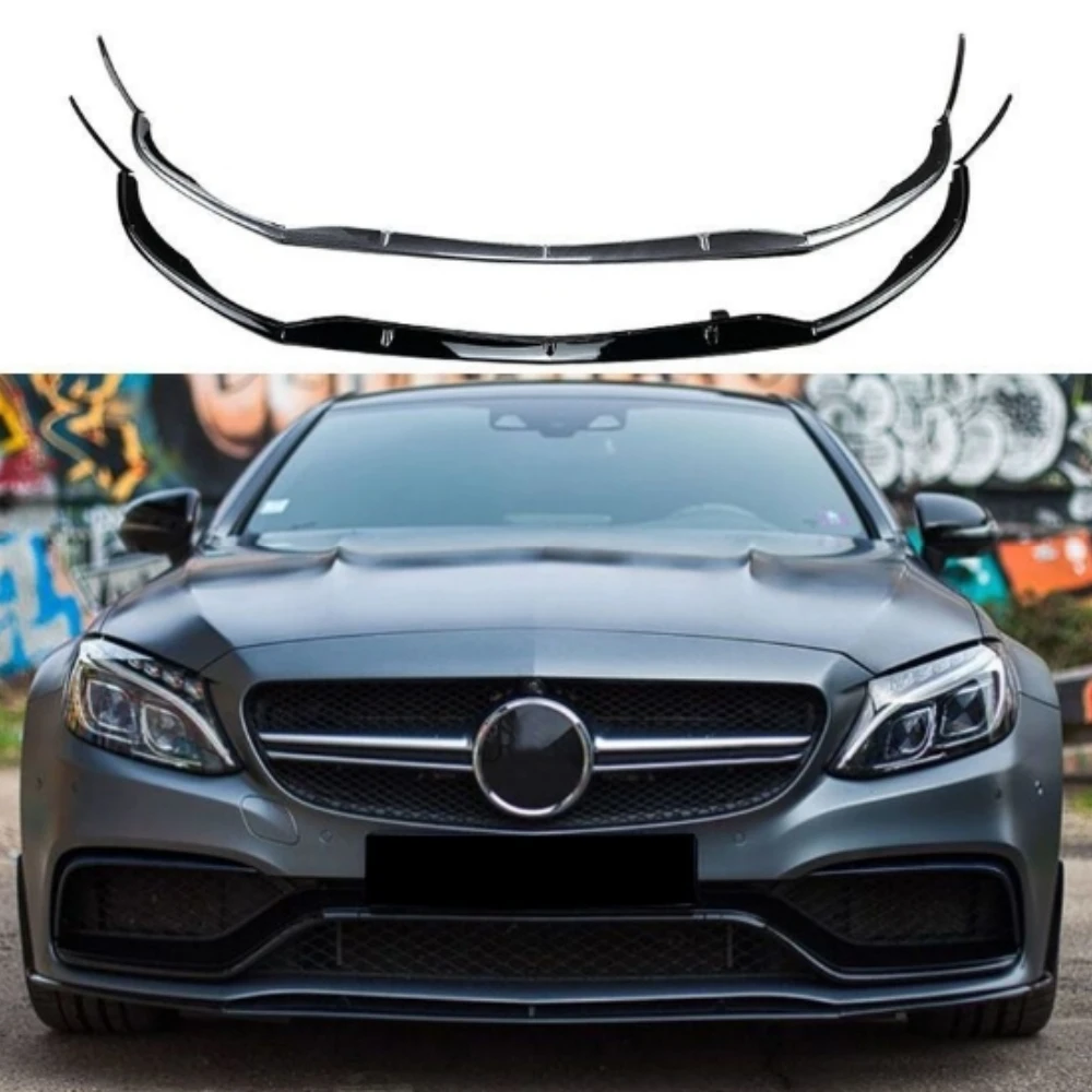 

Front Bumper Spoiler Front Lip Blade For Mercedes Benz W205 C205 S205 C63 AMG 2015-2022
