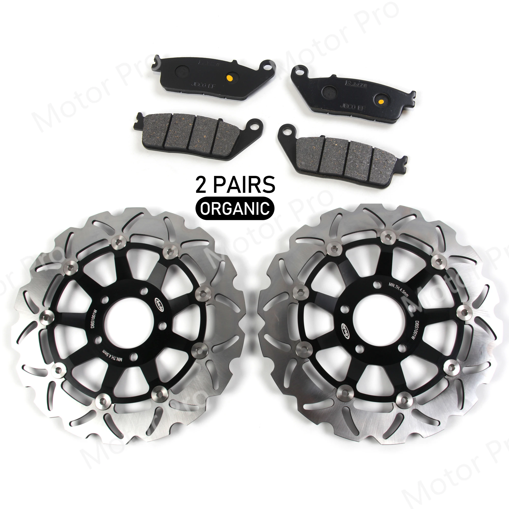 CNC Front Brake Disc Brake Pads Full Floating Rotors For SUZUKI GSX400 IMPULSE 1994 1995 1996 GSX 400 Accessories