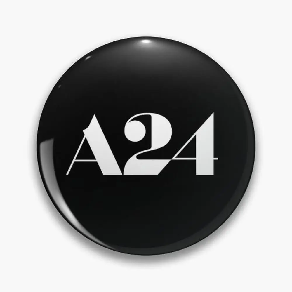 A24 - White Logo Pin Buttons Brooches  Jewelry Accessory Customize Brooch Fashion Lapel Badges