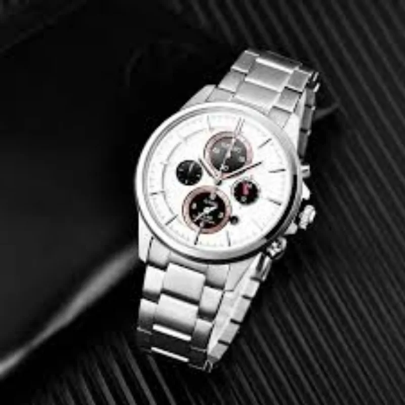 SEIKO Original Men Watch 40mm SSC033J1 Solar Series Simple Business Men\'s Watch Large Second Hand Timing Birthday Gift