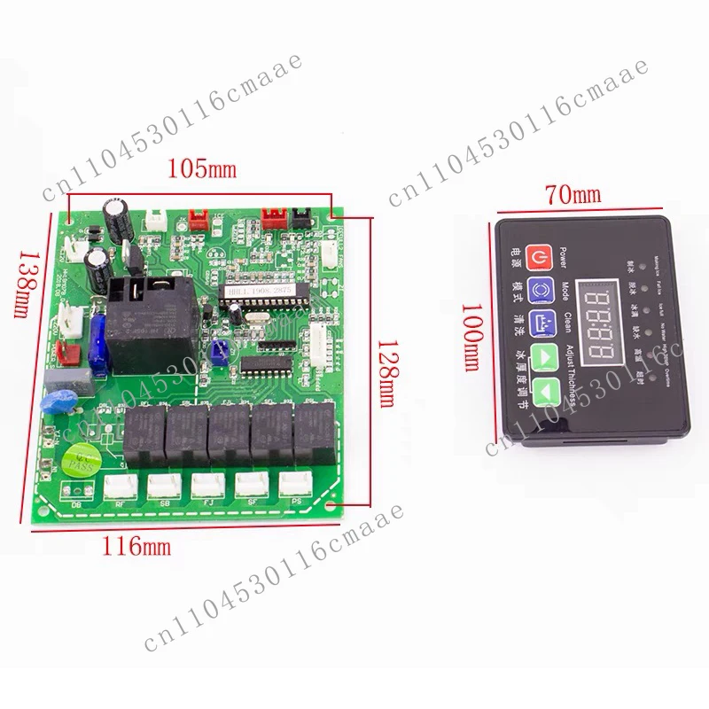 

NEW Flow-Flow Ice Machine Mainboard Mid-Display Computer Board Universal Universal Display Mainboard Cnc Control Board