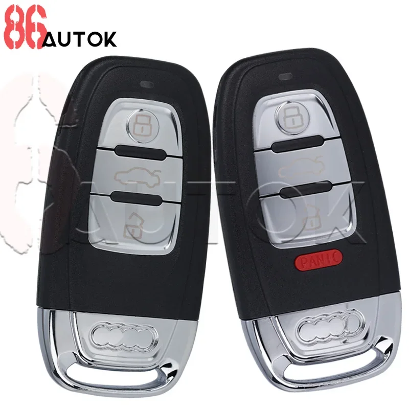 Car Replacement Key Shell Car Key for Quattro Q5 Q7 A6 A8 A4L A3 A4 A5 A6 A8 Car Remote Key Shell Case Fob 3/4 Buttons