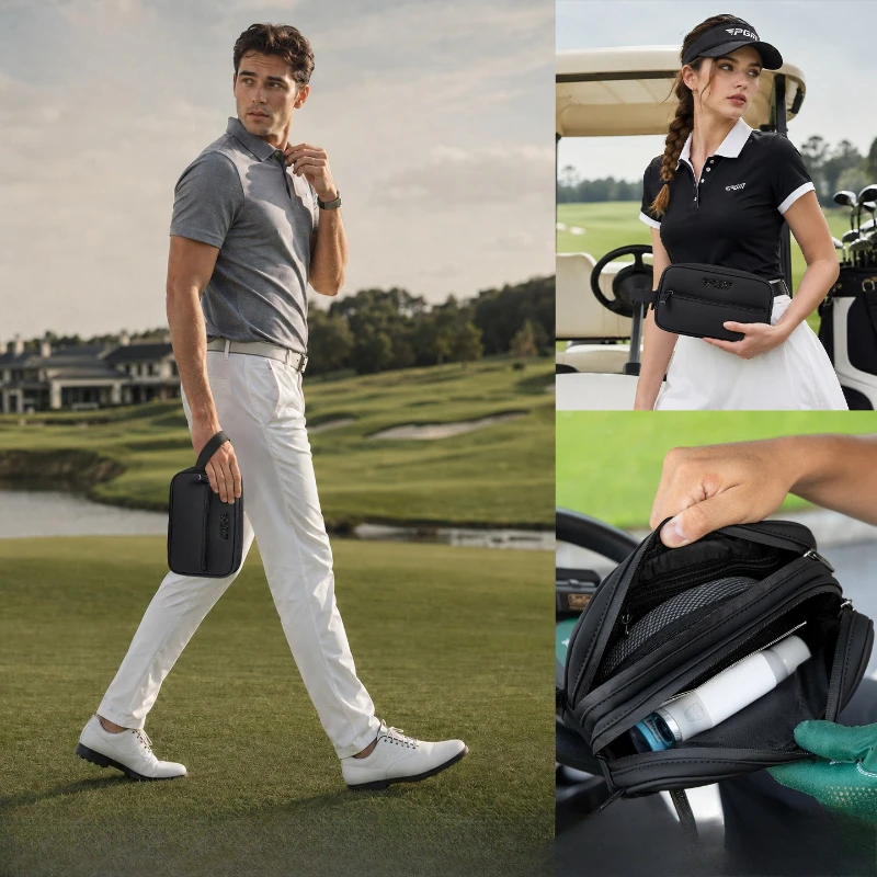 PGM Golf Ultra Light Handbag Double Layer Large Capacity Anti Splash Matte Course Storage Handbag SOB025