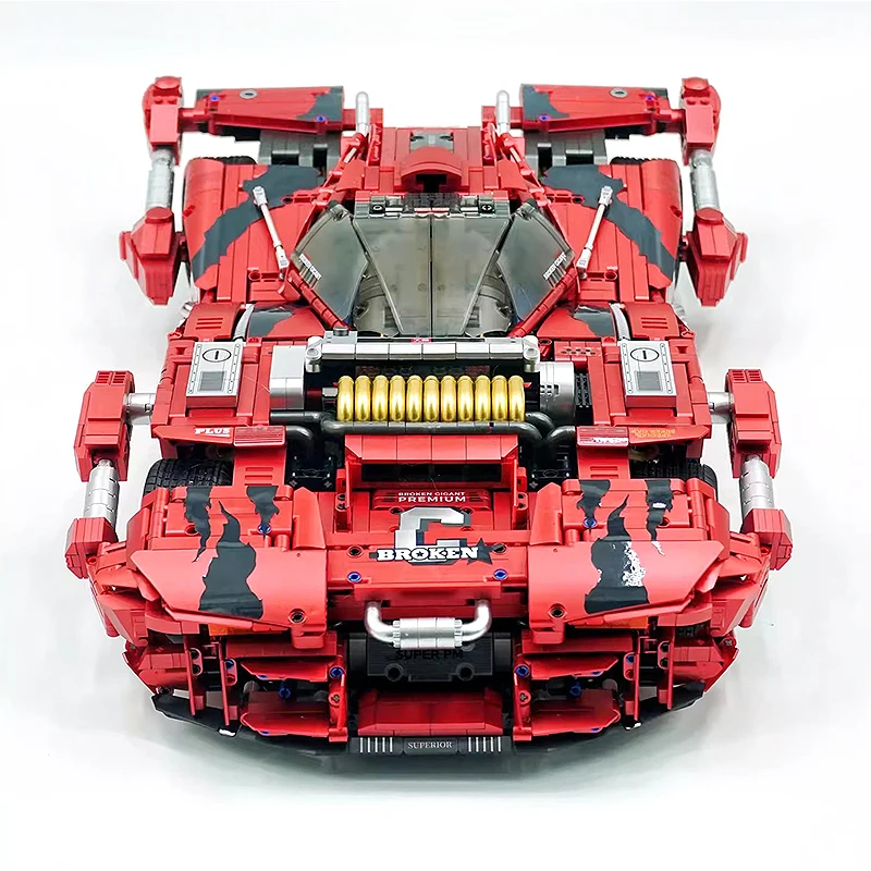 MOC Hot Style High-Tech Super Racing Sport Vehicle GULY 10619 Building Block Educational Brick Puzzle DIY Toy Christmas Gift Kid