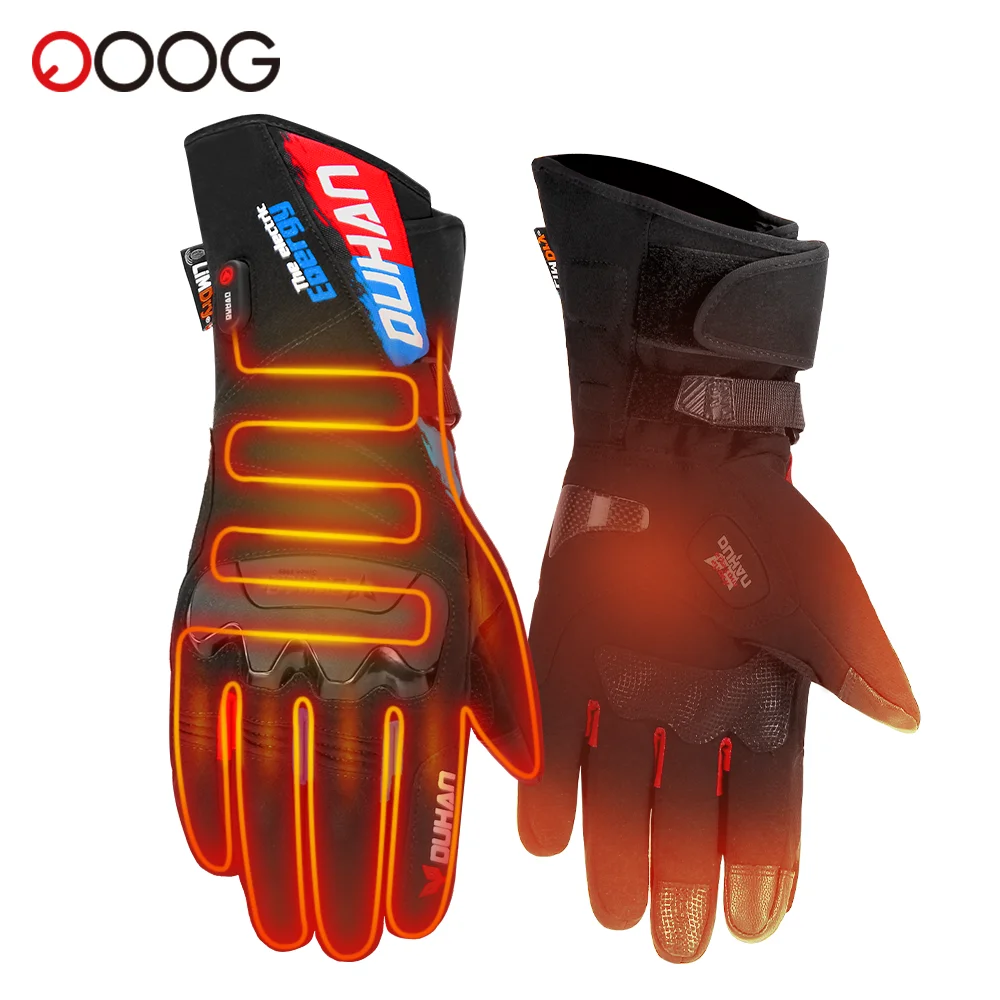 

Heated Gloves Winter Thermal Lithium Battery Powered Motorcycle Heating Gloves Waterproof Touch Screen Snowmobile Skiing Gloves