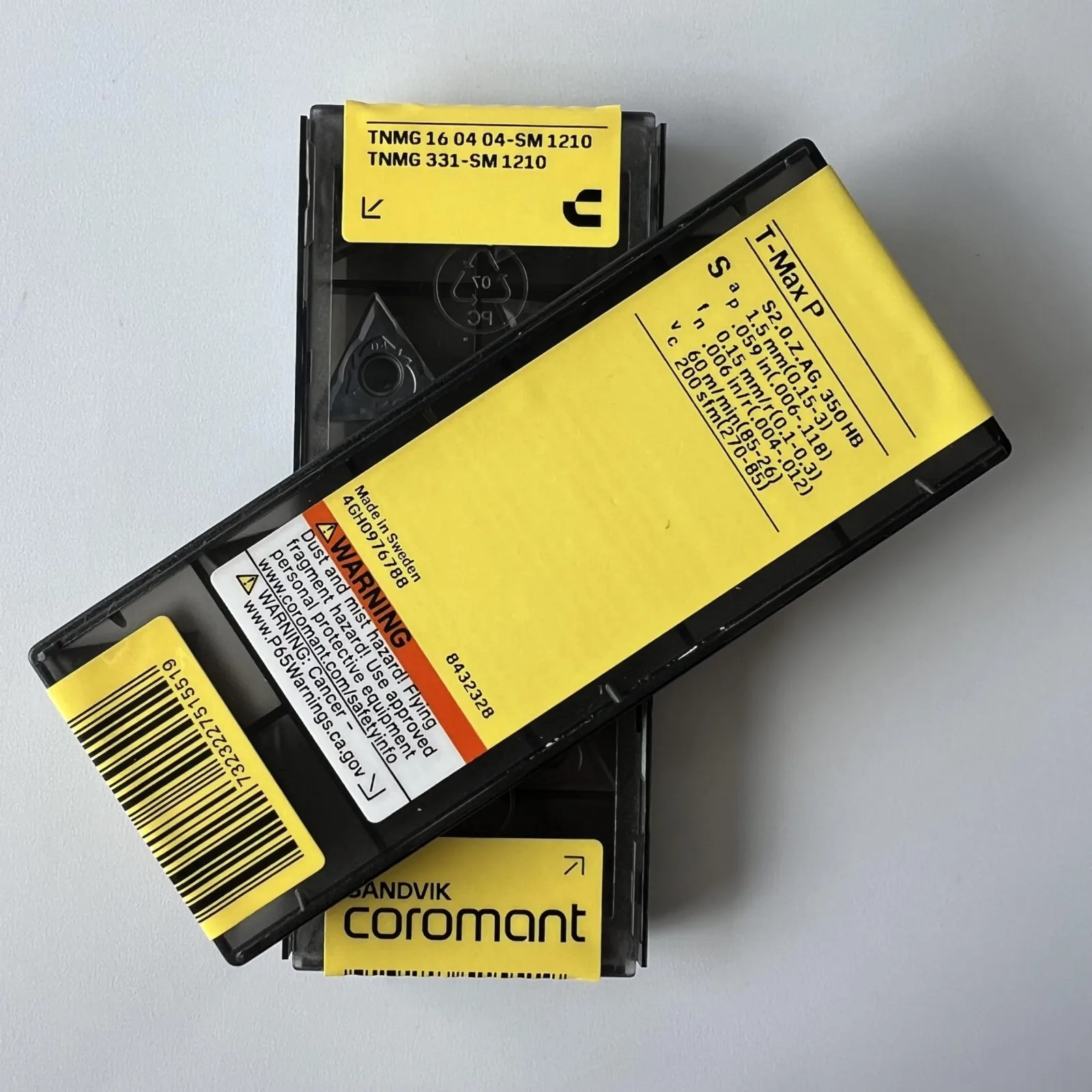 SANDVIK / TNMG160404-SM 1210 / Hoja de aleación dura sueca original 10 piezas