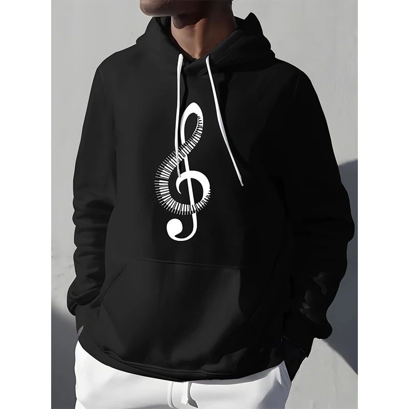 

Fashion Piano Music Note Print Hoodie Men Woman Casual Hoodies Hooded Sweatshirts Harajuku Pullovers Unisex Tracksuit Clothing