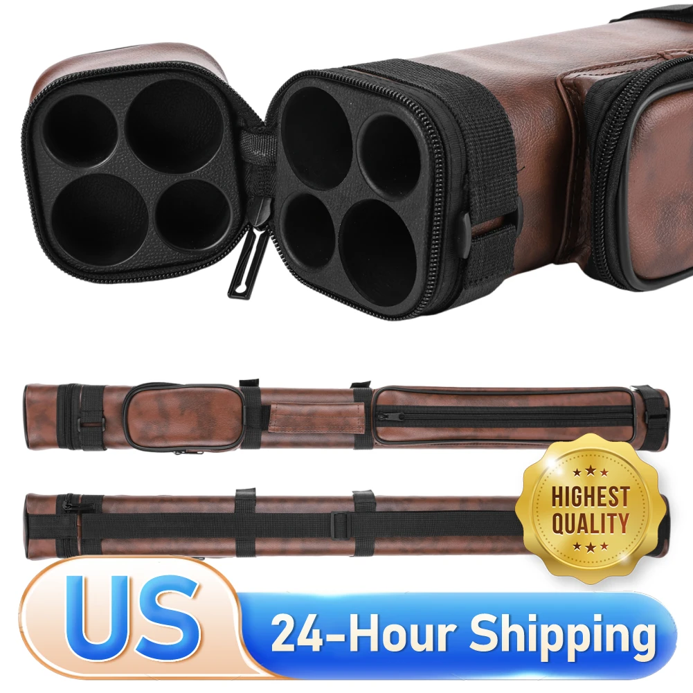 

Квадратный чехол для кия с четырьмя отверстиями и карманами Ящик для хранения бильярдного кия Чехол для бильярдного кия Сумка для бильярдного кия для переноски киев