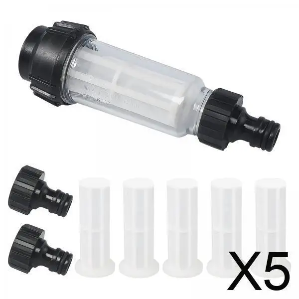 

Outdoor Gardening Water Filter Kit Sediment Protector for Garden Hose Pressure Washer and Sprayer Cleaning
