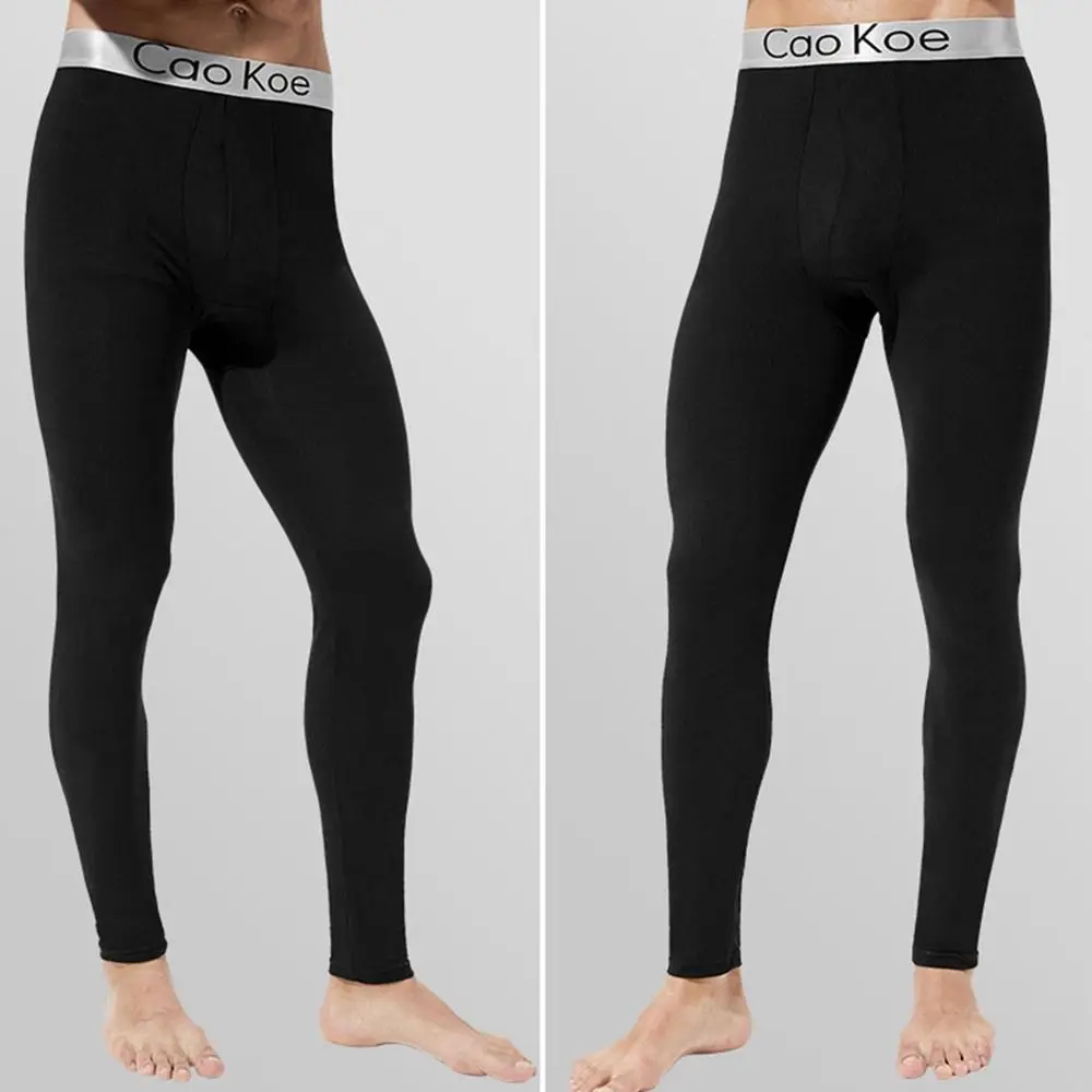 Lightweight Stretch Men's Thermal Pants Winter Cold Weather Thermal Underwear for Men Fleece Lined Baselayer Legging