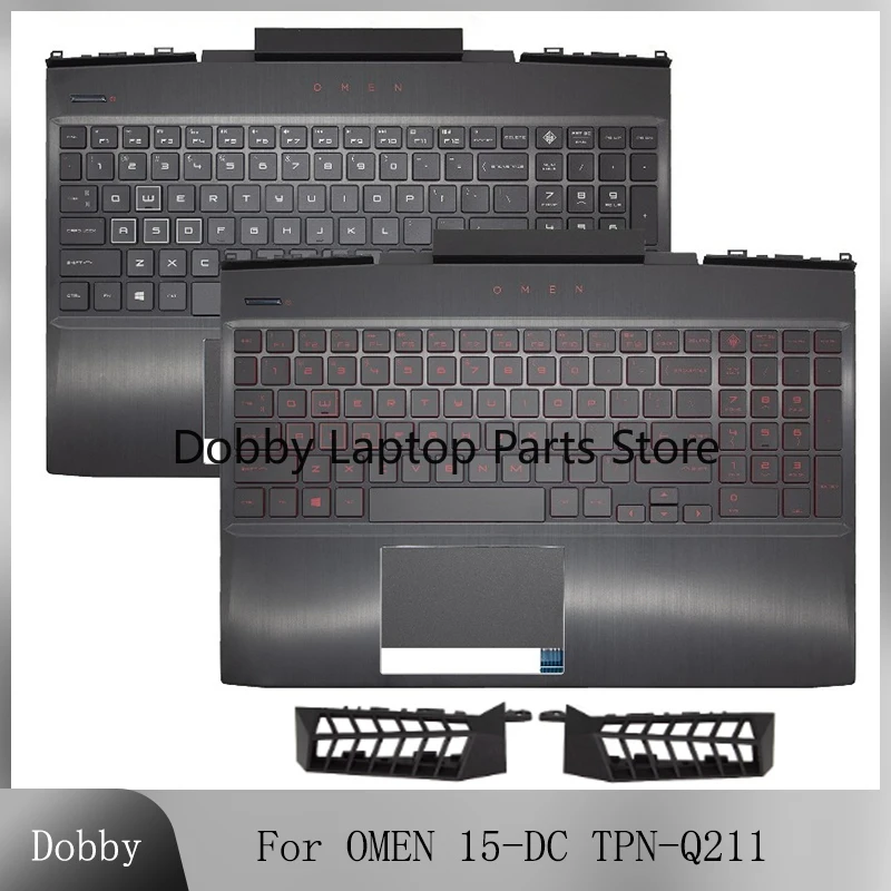 

Новая американская корейская японская клавиатура с подсветкой для OMEN 15-DC TPN-Q211, верхняя крышка упора для рук, верхний корпус, крышка вала воздуховыпускного отверстия, аксессуары