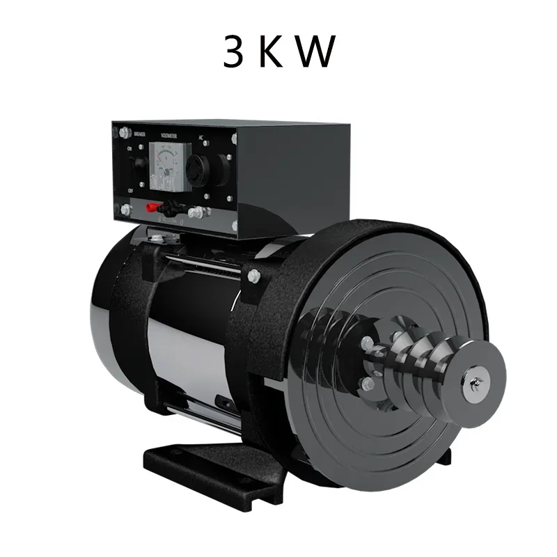 220V 50HZ 3KW pulley generator with DC output 12V 36A
