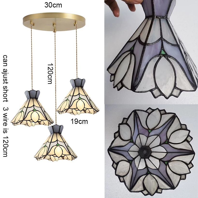 Retro Tiffany kroonluchter plafondlampen woonkamer hanglamp decoratie eetkamer slaapkamer keuken loft hanglamp